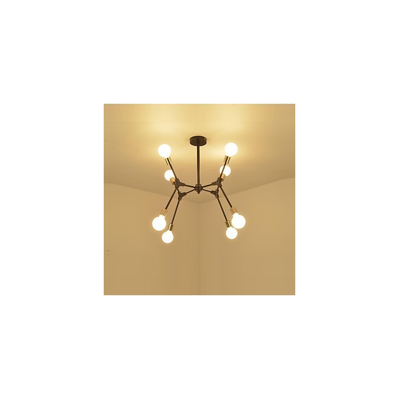 Suspension traditionnelle classique en bois et bambou de style mini