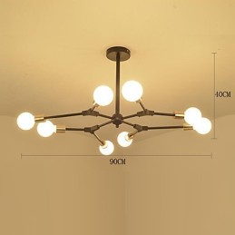Suspension traditionnelle classique en bois et bambou de style mini