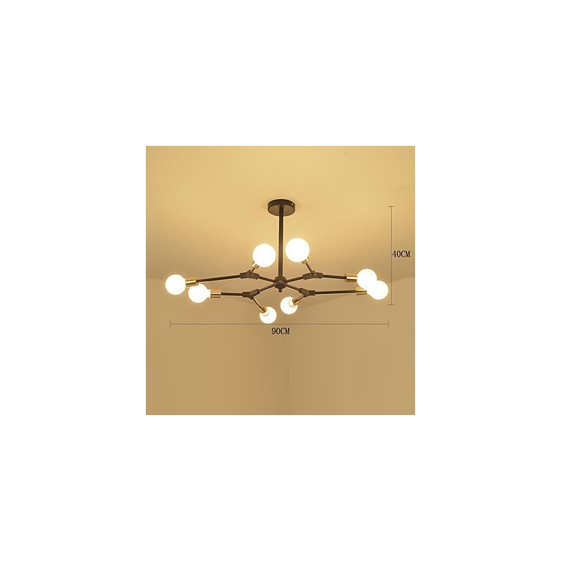 Suspension traditionnelle classique en bois et bambou de style mini