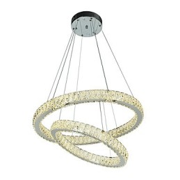 Lustre d'intérieur en cristal moderne, luminaire suspendu, plafonnier, éclairage à intensité variable, avec télécommande