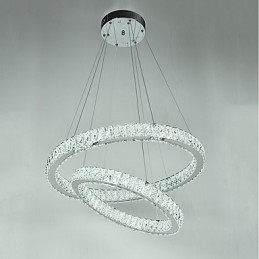 Lustre d'intérieur en cristal moderne, luminaire suspendu, plafonnier, éclairage à intensité variable, avec télécommande