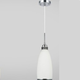 Suspension contemporaine moderne en métal intégrée à 1 lumière