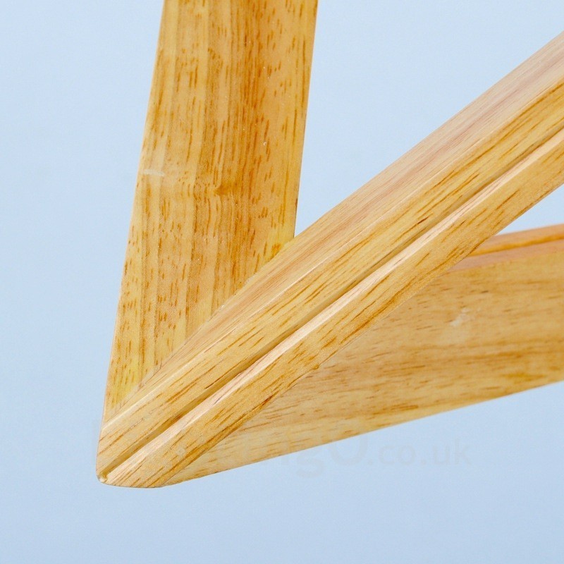 Suspension contemporaine moderne en bois à 1 lumière avec abat-jour en bois