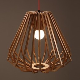 Lustre Mini Style Traditionnel Classique Bois Bambou