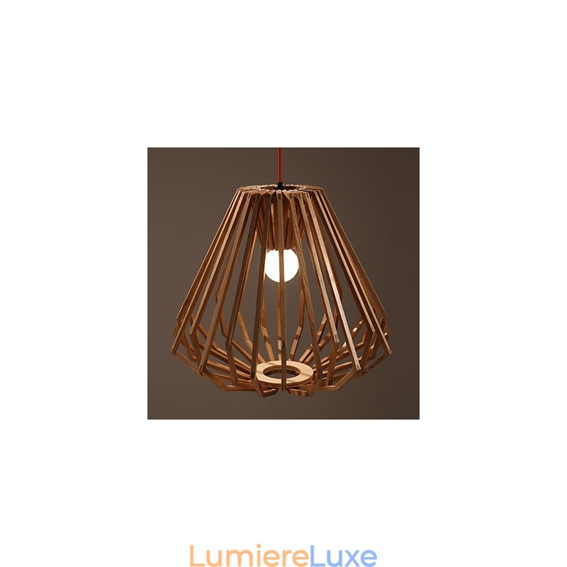 Lustre Mini Style Traditionnel Classique Bois Bambou