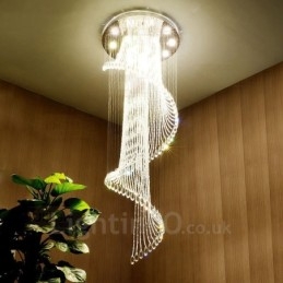 Plafonnier suspendu moderne en cristal à 15 lumières, éclairage d'intérieur, luminaires avec ampoules