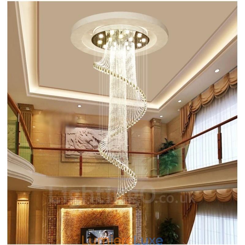 Plafonnier suspendu moderne en cristal à 15 lumières, éclairage d'intérieur, luminaires avec ampoules