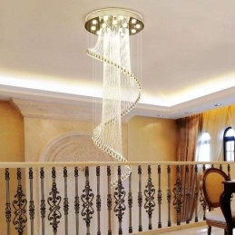 Plafonnier suspendu moderne en cristal à 15 lumières, éclairage d'intérieur, luminaires avec ampoules