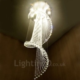Plafonnier suspendu moderne en cristal à 15 lumières, éclairage d'intérieur, luminaires avec ampoules