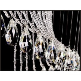 Plafonnier suspendu moderne en cristal à 15 lumières, éclairage d'intérieur, luminaires avec ampoules