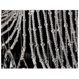 Plafonnier suspendu moderne en cristal à 15 lumières, éclairage d'intérieur, luminaires avec ampoules