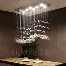 Plafonnier suspendu en cristal moderne, lustre d'intérieur, luminaires