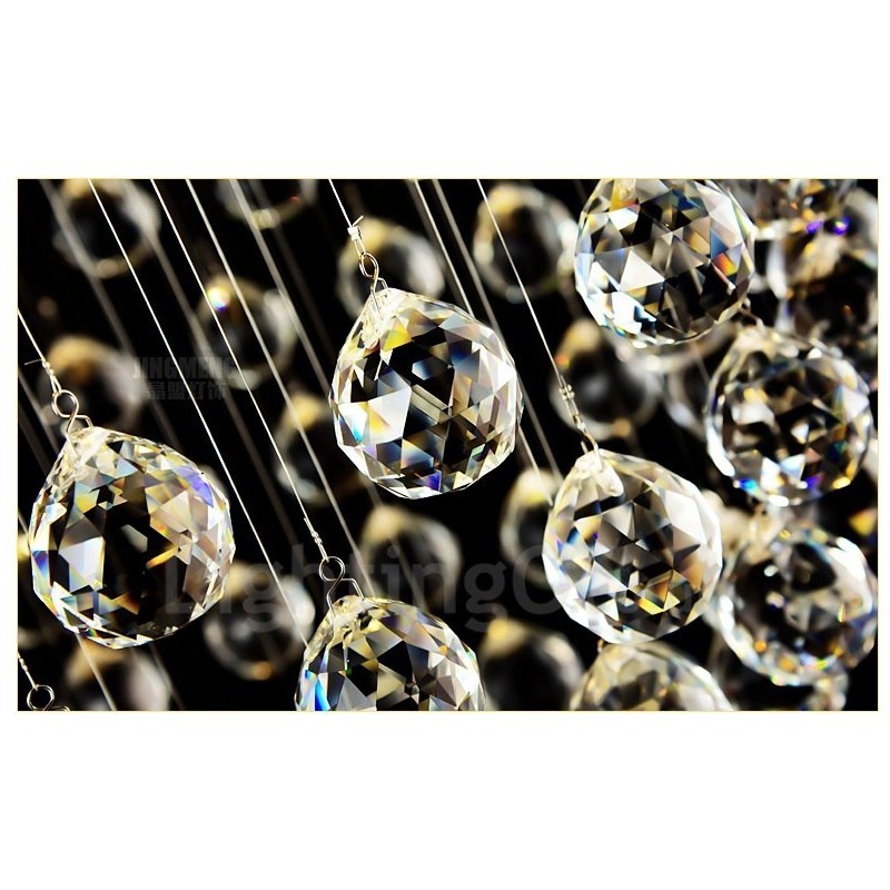 Plafonnier suspendu en cristal moderne, lustre d'intérieur, luminaires