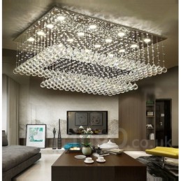 Plafonnier suspendu en cristal moderne, lustre d'intérieur, luminaires