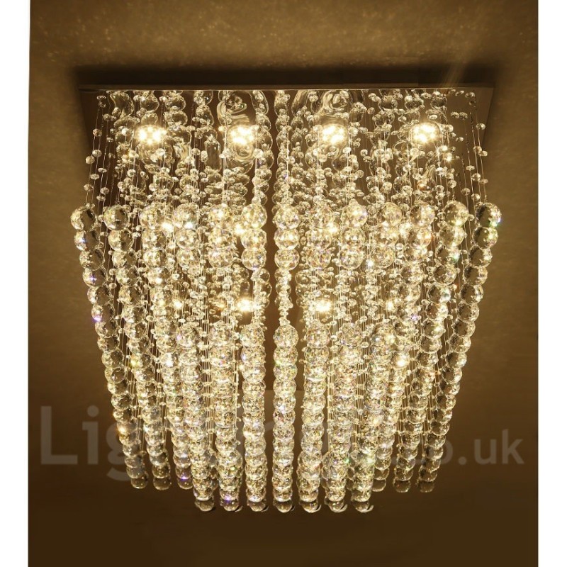 Plafonnier suspendu en cristal moderne, lustre d'intérieur, luminaires