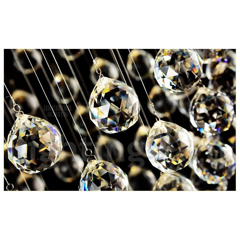 Plafonnier suspendu en cristal moderne, lustre d'intérieur, luminaires