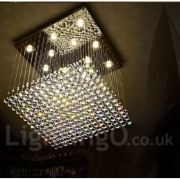 Plafonnier suspendu en cristal moderne, lustre d'intérieur, luminaire