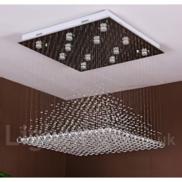 Plafonnier suspendu en cristal moderne, lustre d'intérieur, luminaire