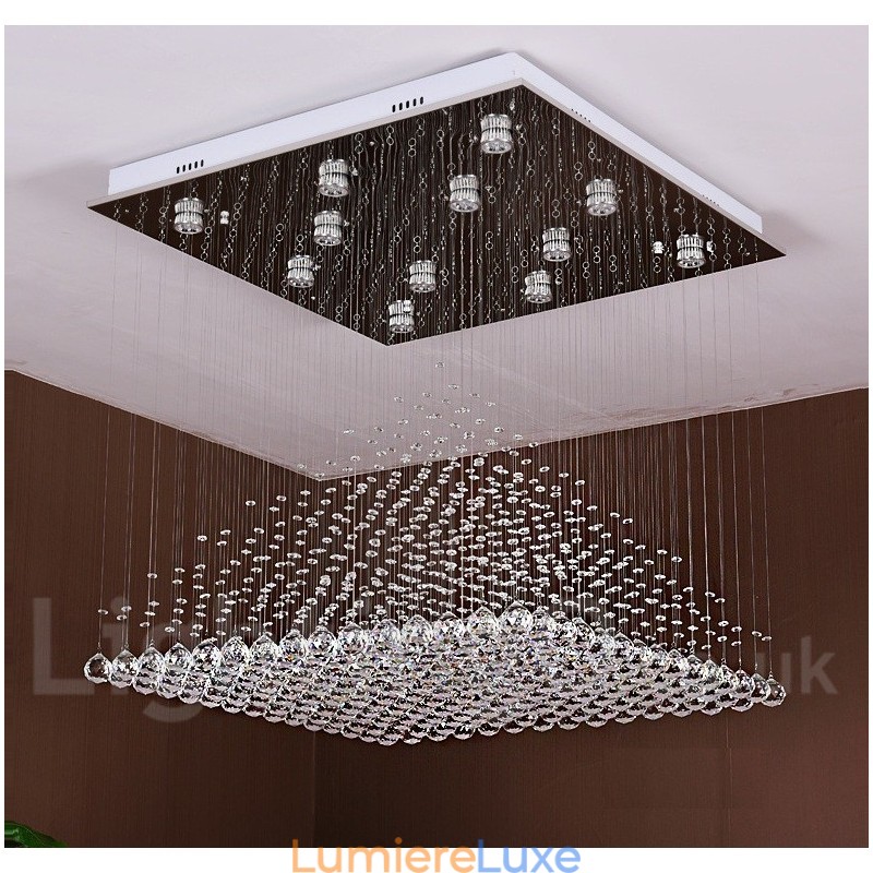 Plafonnier suspendu en cristal moderne, lustre d'intérieur, luminaire