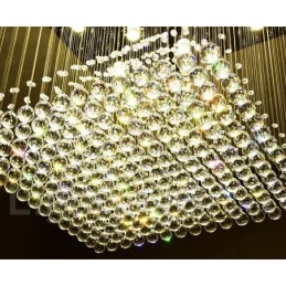Plafonnier suspendu en cristal moderne, lustre d'intérieur, luminaire