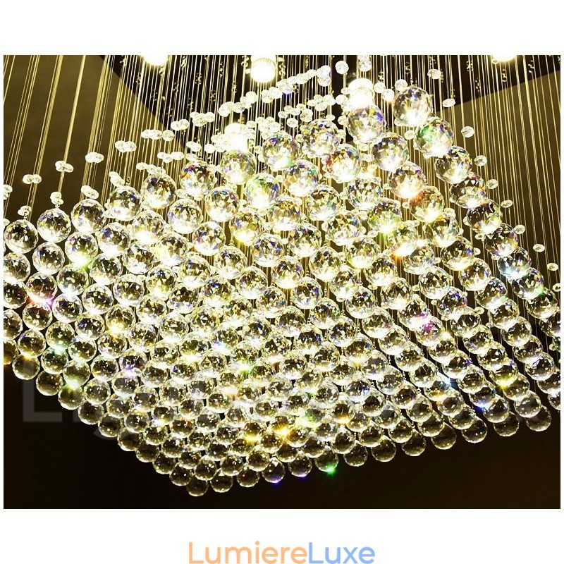 Plafonnier suspendu en cristal moderne, lustre d'intérieur, luminaire