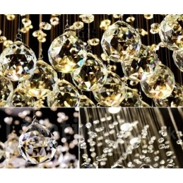 Plafonnier suspendu en cristal moderne, lustre d'intérieur, luminaire