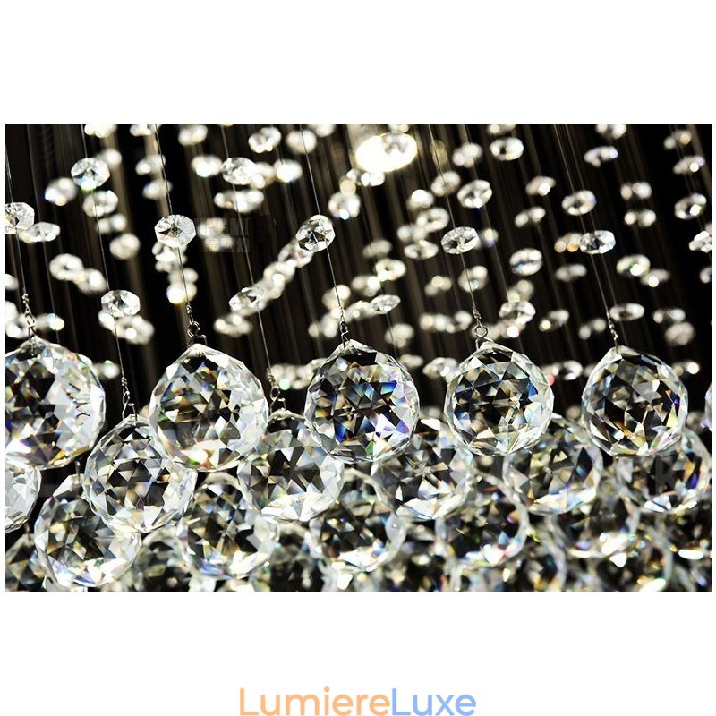 Plafonnier suspendu en cristal moderne, lustre d'intérieur, luminaire