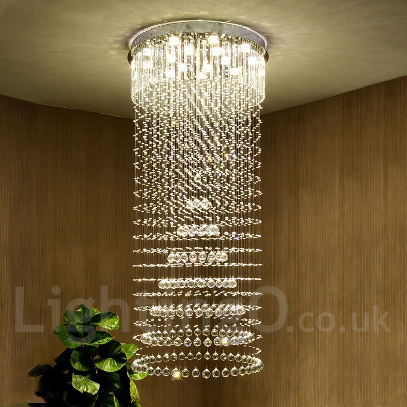 Plafonnier suspendu en cristal moderne, lustre d'intérieur, luminaires