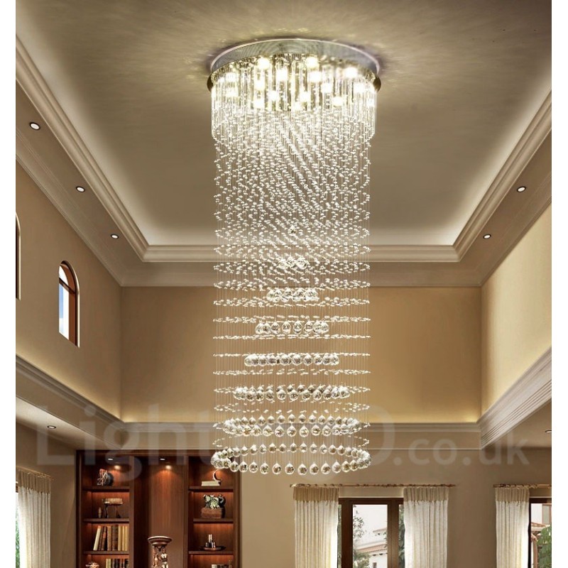 Plafonnier suspendu en cristal moderne, lustre d'intérieur, luminaires