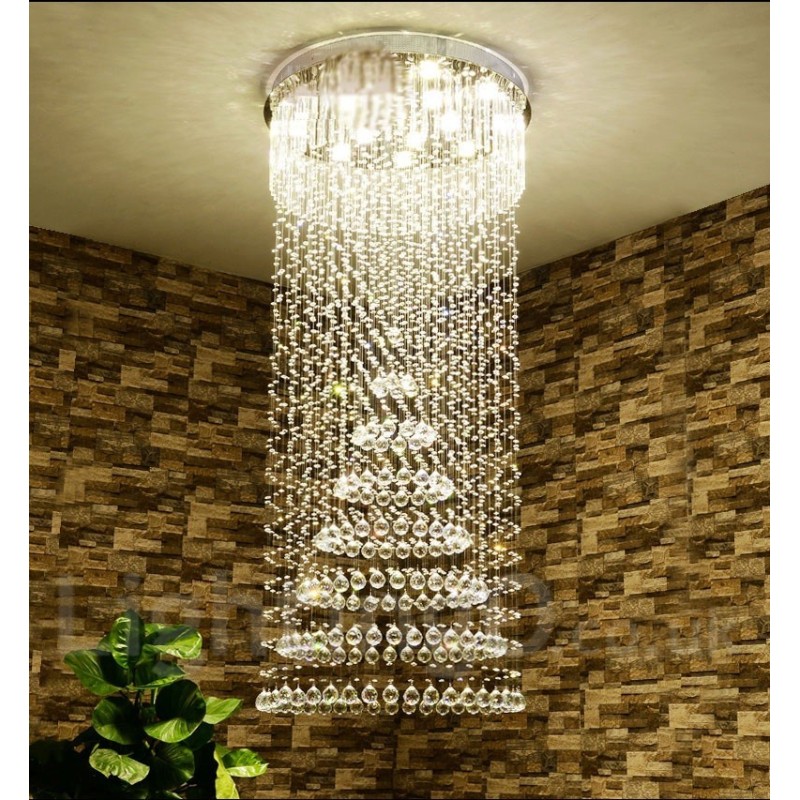 Plafonnier suspendu en cristal moderne, lustre d'intérieur, luminaires