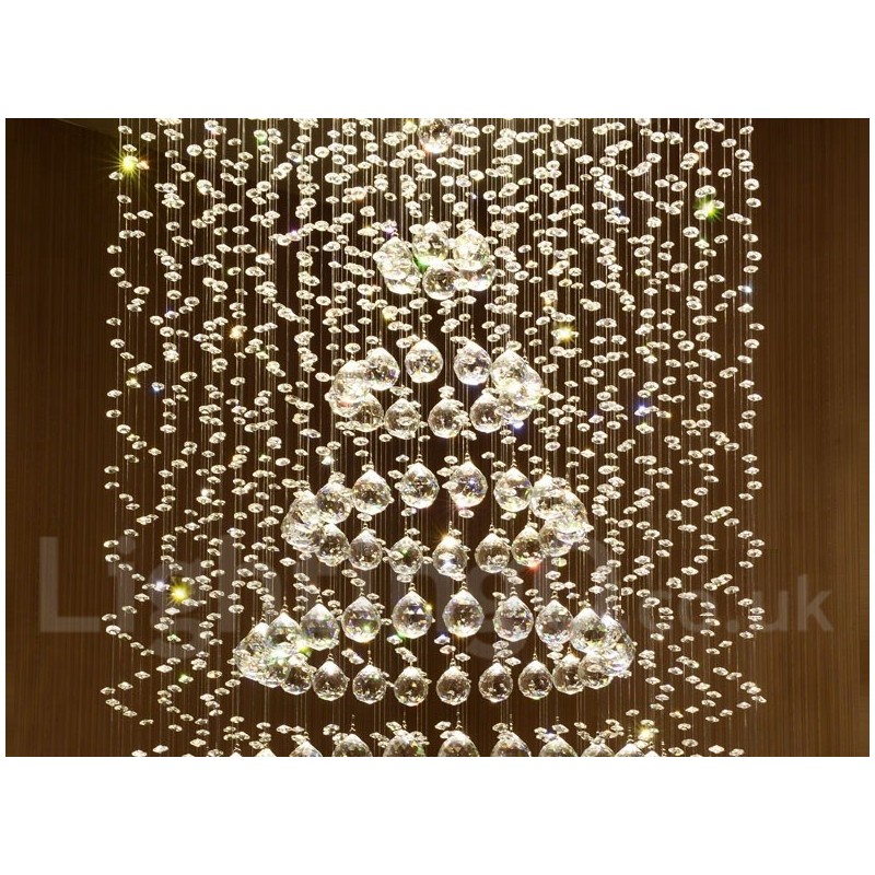 Plafonnier suspendu en cristal moderne, lustre d'intérieur, luminaires