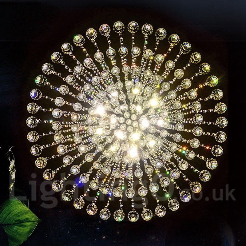 Plafonnier suspendu en cristal moderne, lustre d'intérieur, luminaires