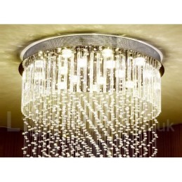 Plafonnier suspendu en cristal moderne, lustre d'intérieur, luminaires