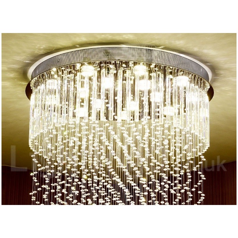 Plafonnier suspendu en cristal moderne, lustre d'intérieur, luminaires