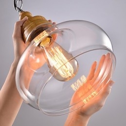Lustre suspendu en métal de style mini contemporain moderne à 3 lumières