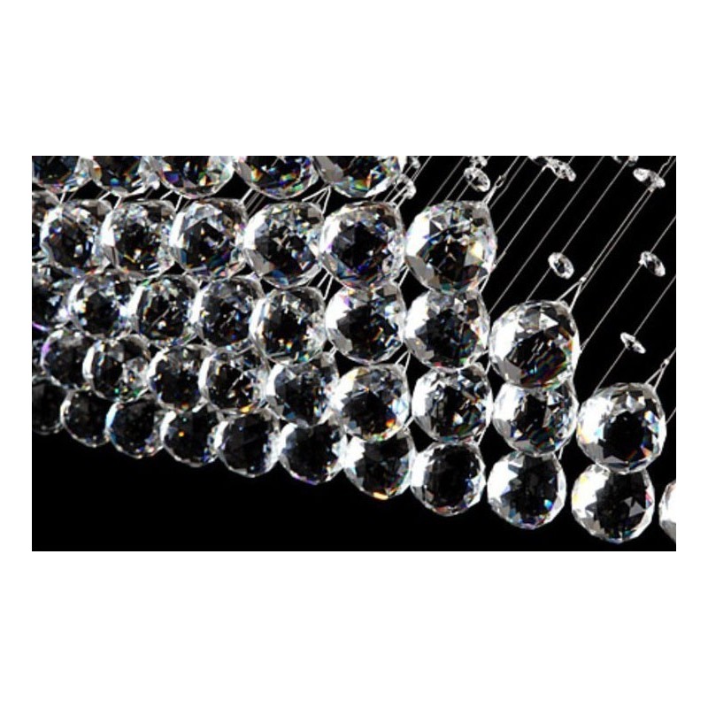 Plafonnier suspendu en cristal moderne extra long de 5 mètres, luminaire d'intérieur, luminaire décoratif de plafond