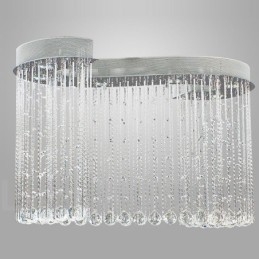 Plafonnier suspendu moderne en cristal à 6 lumières, luminaire d'intérieur