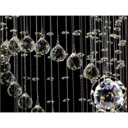 Plafonnier suspendu moderne en cristal à 6 lumières, luminaire d'intérieur