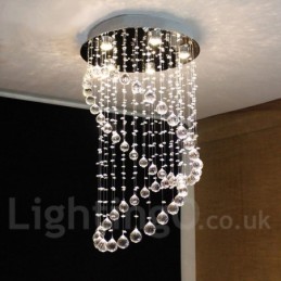 Plafonnier suspendu moderne en cristal à 5 lumières, luminaire d'intérieur