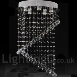 Plafonnier suspendu moderne en cristal à 5 lumières, luminaire d'intérieur