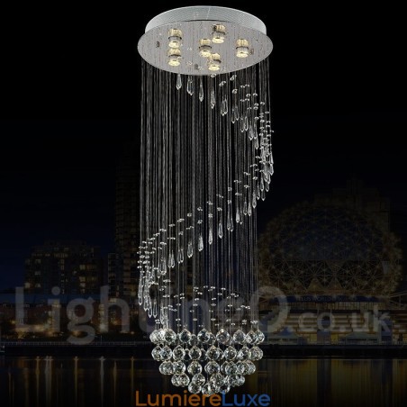 Plafonnier suspendu moderne en cristal à 6 lumières, luminaire d'intérieur Plafonnier suspendu moderne en cristal à 6 lumières, luminaire d'intérieur