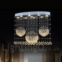 Plafonnier suspendu moderne en cristal à 9 lumières, luminaire d'intérieur