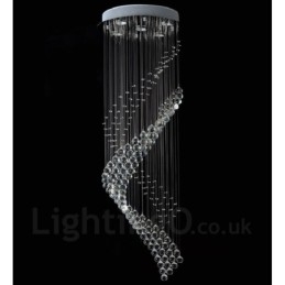 Plafonnier suspendu moderne en cristal à 5 lumières, luminaire d'intérieur