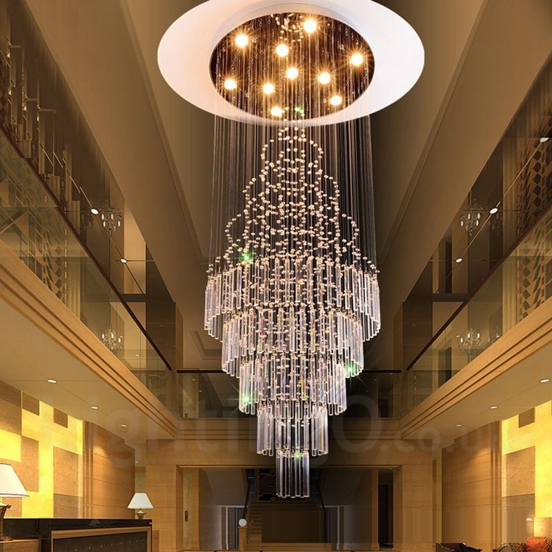 Plafonnier suspendu moderne en cristal à 10 lumières, luminaire d'intérieur