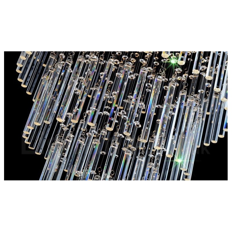 Plafonnier suspendu moderne en cristal à 10 lumières, luminaire d'intérieur