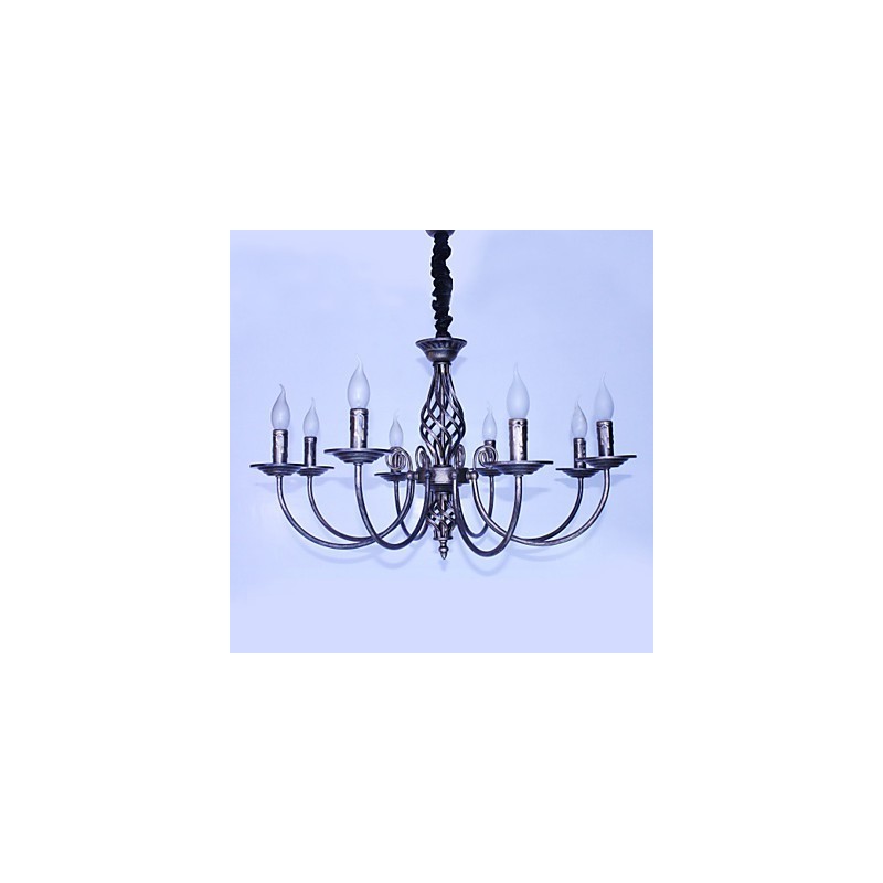 Lustre en métal de style bougie de créateurs rétro