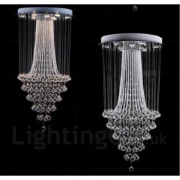 Plafonnier suspendu moderne en cristal à 9 lumières, luminaire d'intérieur
