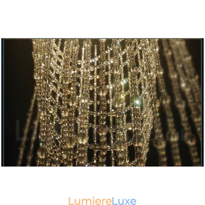 Plafonnier suspendu moderne en cristal à 9 lumières, luminaire d'intérieur