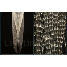 Plafonnier suspendu moderne en cristal à 9 lumières, luminaire d'intérieur