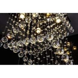 Plafonnier suspendu moderne en cristal à 4 lumières, luminaire d'intérieur